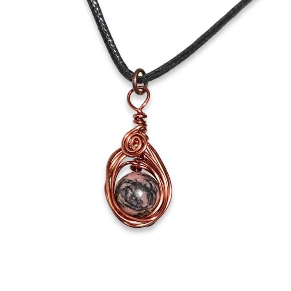 Copper Rhodonite Necklace